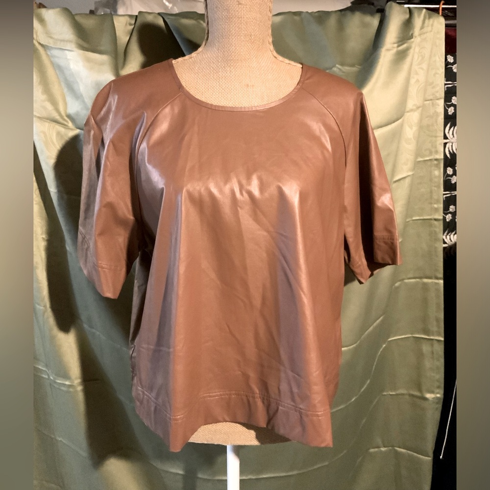 Beautiful faux leather top
